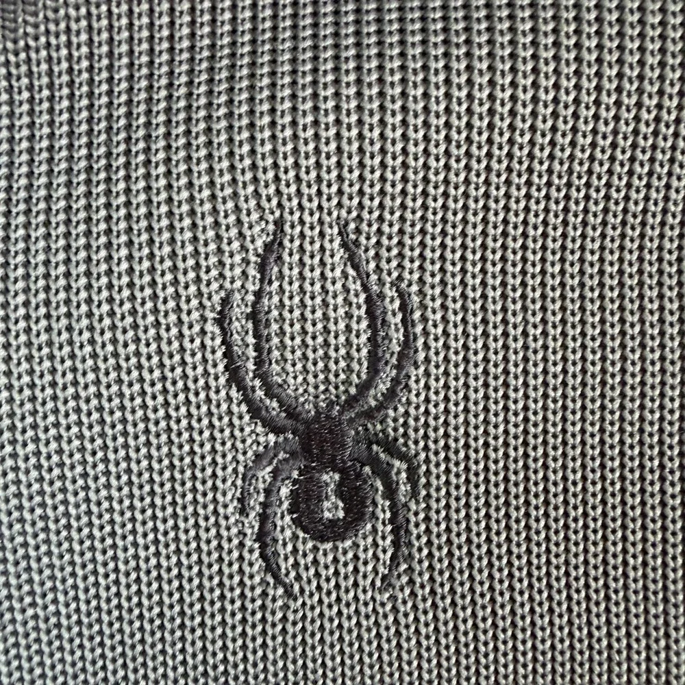 Spyder Pullover Mens Small Gray 1/4 Zip Fleece Thermal Colorblock Ski Top